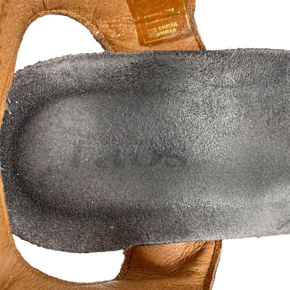 TAOS Carousel 3 Steel Gray Leather Wedge Ankle Strap Heels Size 39 Support #3209 - Picture 8 of 11